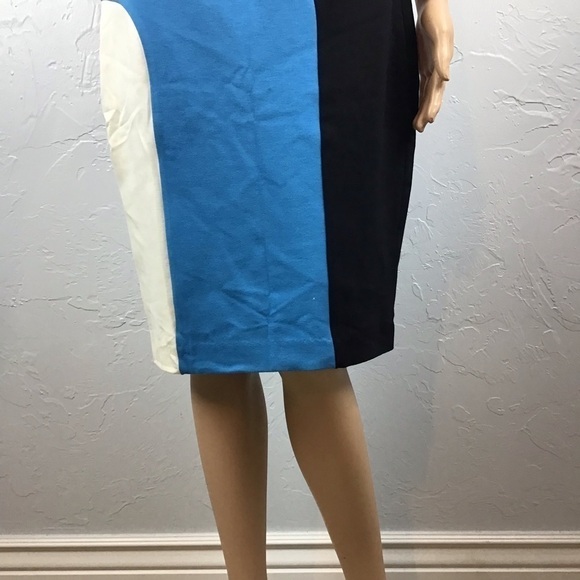 Ann Taylor Colorblock Pencil Skirt Size 6 Black - Picture 3 of 7